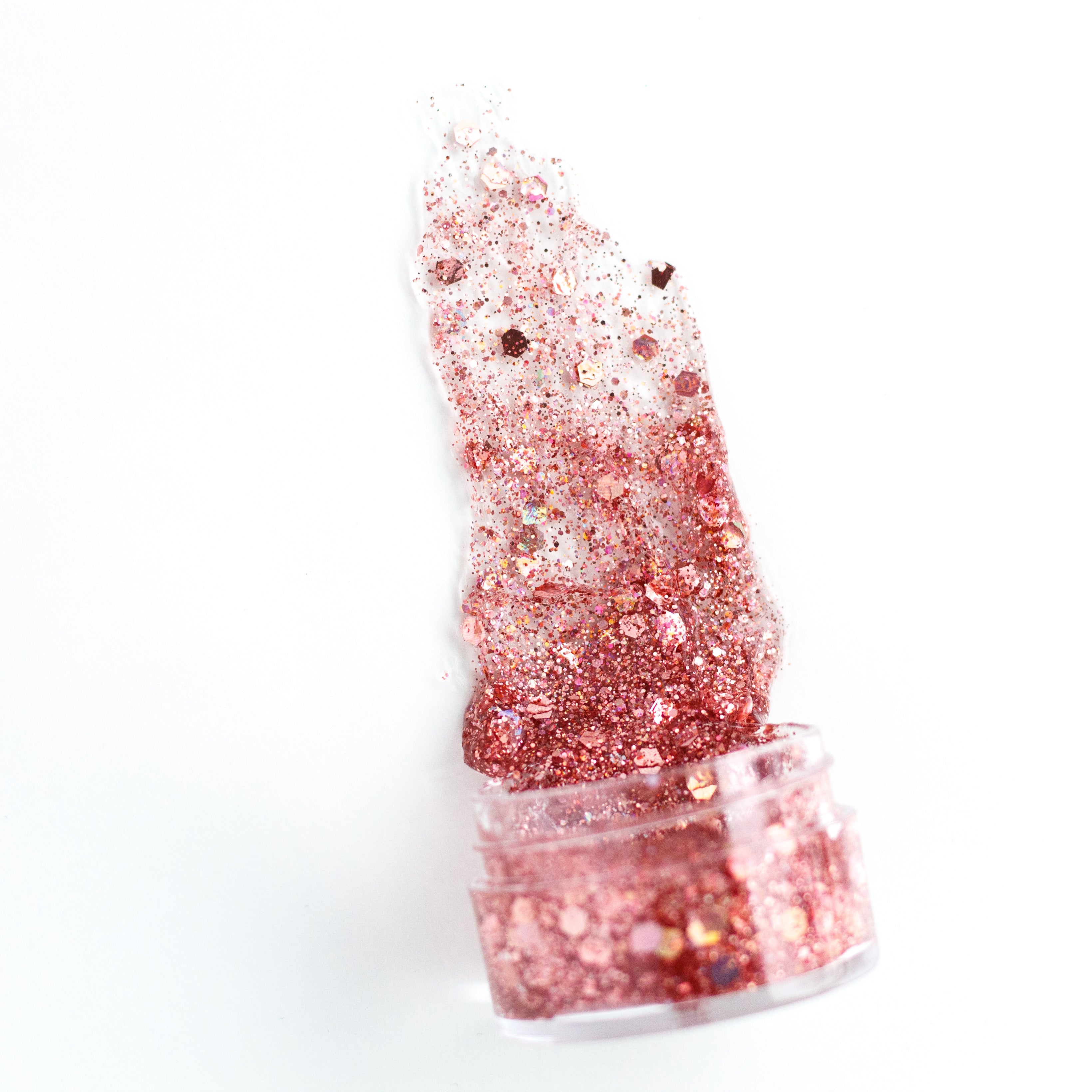 Rose gold hair glitter headband by Gussy Up Bow Co., featuring sparkling glitter detail and comfortable headband design.