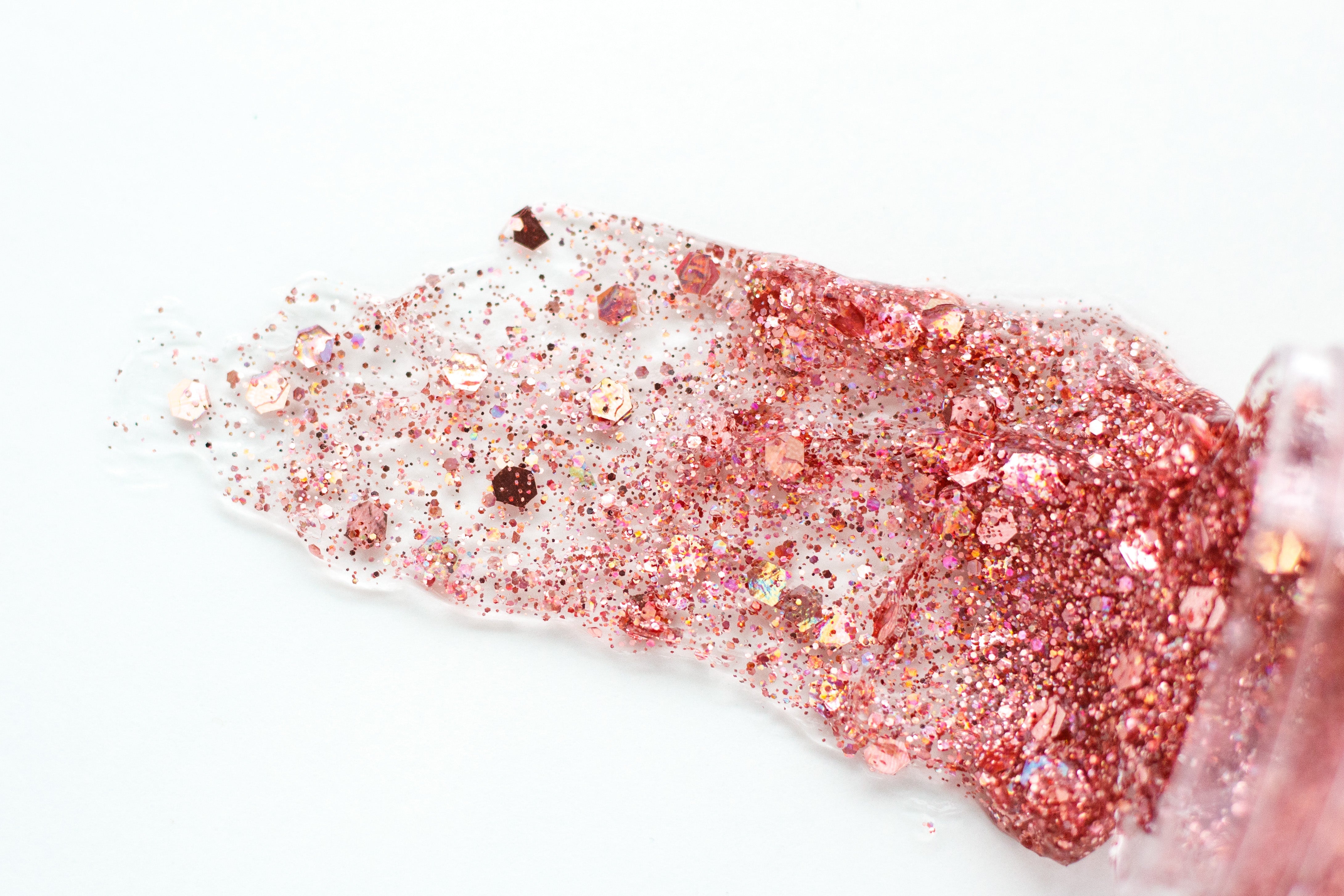 Rose gold hair glitter headband by Gussy Up Bow Co. with sparkling, decorative glitter accents for stylish hair accessories.
