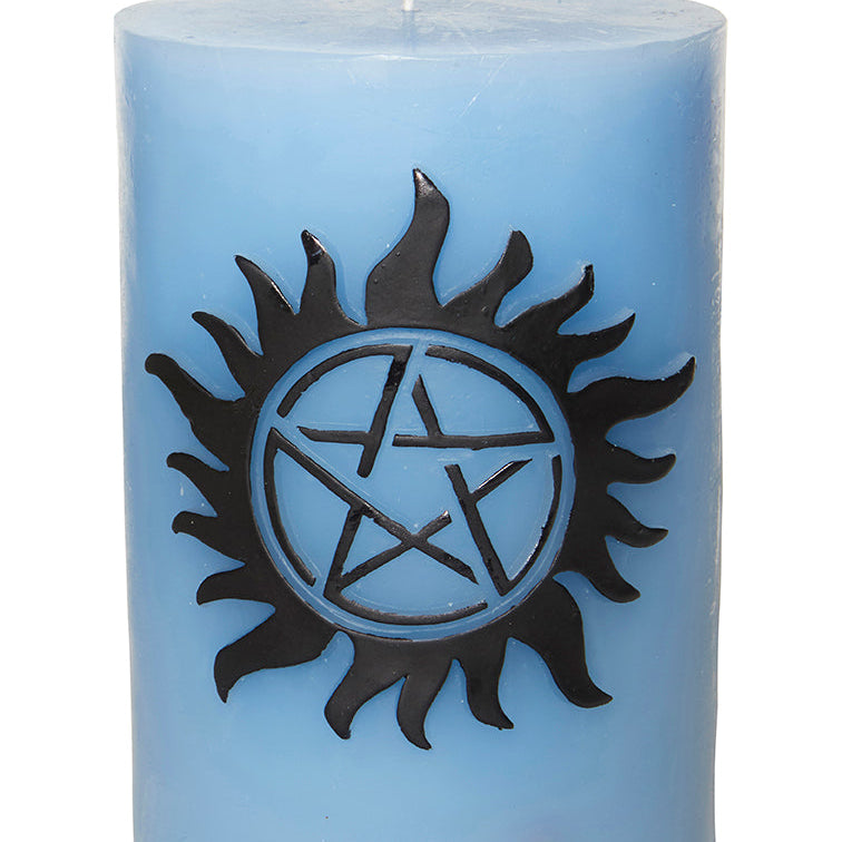 Supernatural candle and tarot card deck bundle by Insight Editions, featuring mystical candles and tarot cards for spiritual practice.