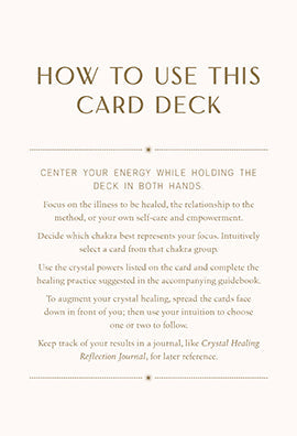 Insight Editions Crystal Healing Card Deck featuring colorful cards with crystal images for spiritual and healing practices.