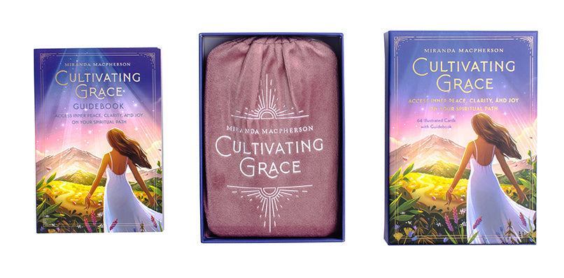 Insight Editions Cultivating Grace self-care card deck featuring inspiring cards for mindfulness and personal growth.