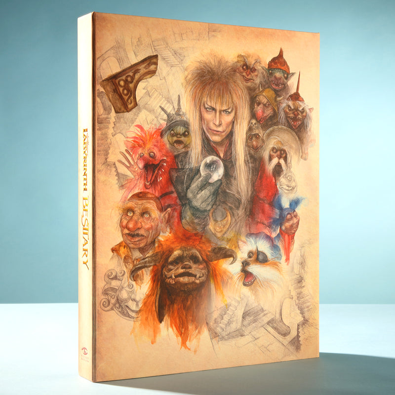 Collector edition Jim Henson's Labyrinth Bestiary by Insight Editions, featuring detailed illustrations of fantastical creatures.