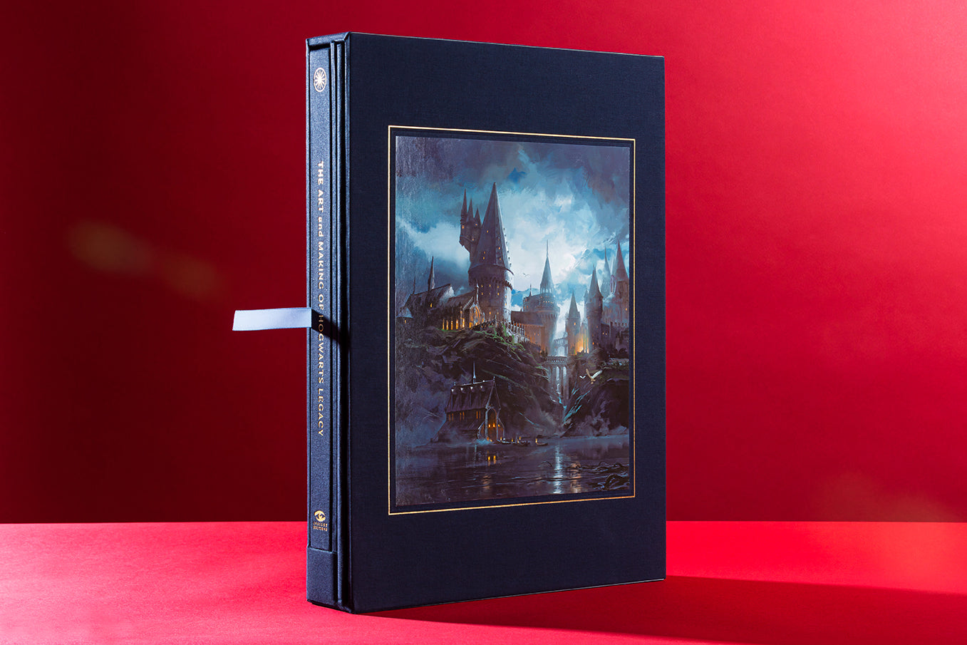 Collector Edition book titled The Art and Making of Hogwarts Legacy by Insight Editions, featuring cover art and detailed interior pages.