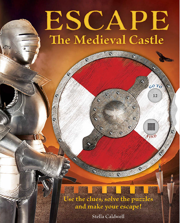 Flexibound copy of "Escape the Medieval Castle" book by Insight Editions, featuring medieval castle illustrations.