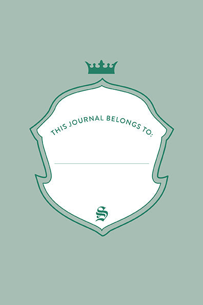 Slytherin Harry Potter softcover journal with pen, flexible cover, featuring house emblem and magical design by Insight Editions.