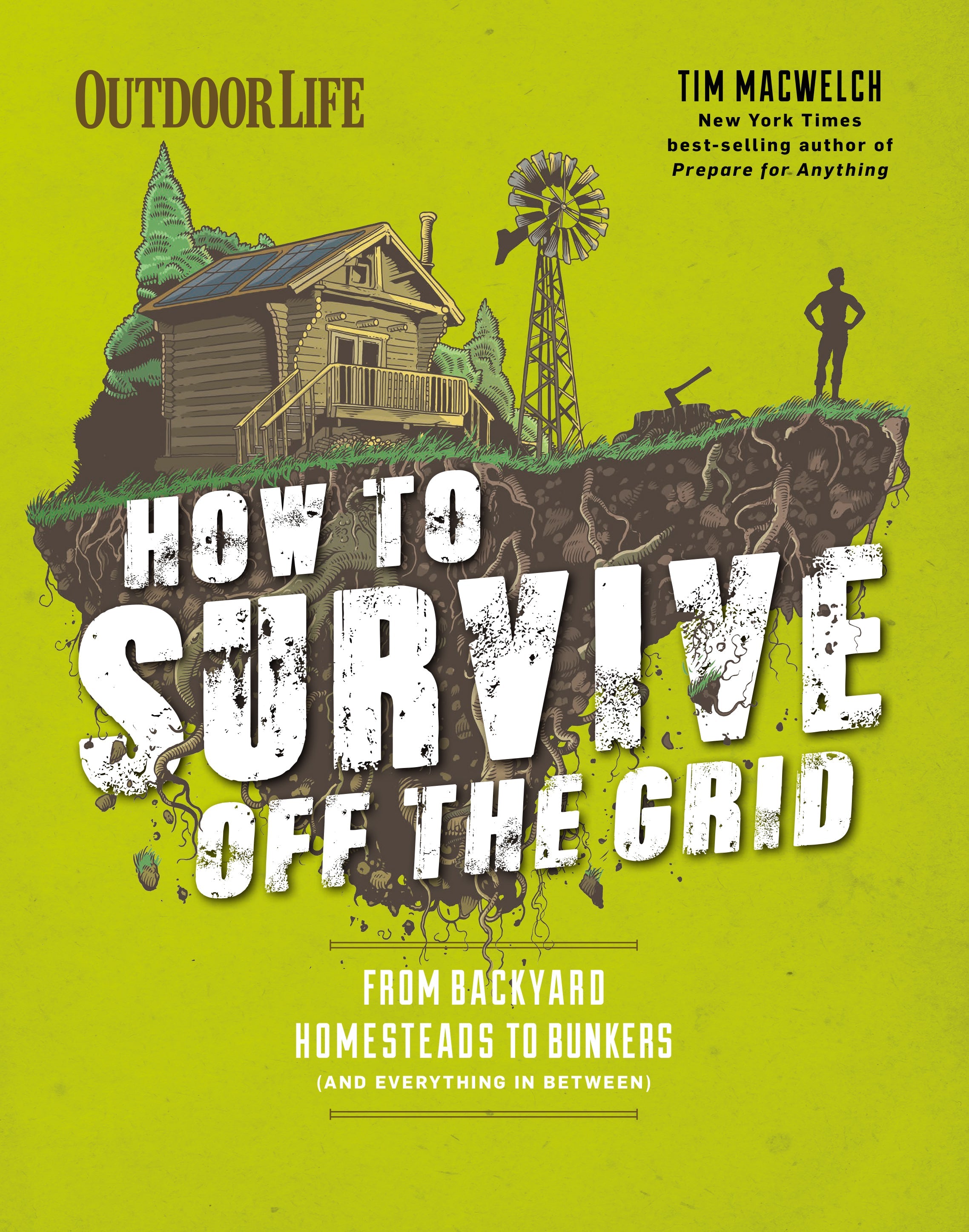 Flexibound copy of "How to Survive Off the Grid" book by Insight Editions, featuring a natural outdoor scene on the cover.