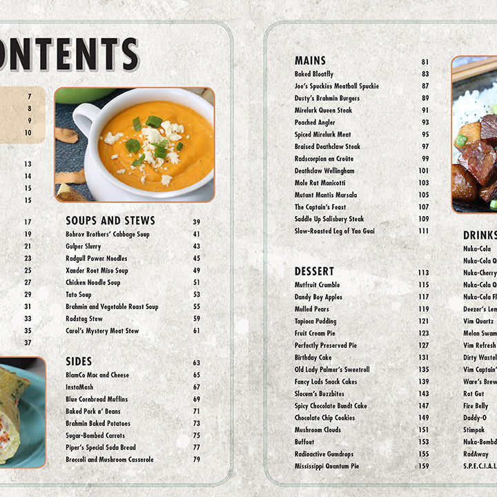 Hardbound Fallout: The Vault Dweller's Official Cookbook by Insight Editions featuring vault-themed design and culinary illustrations.