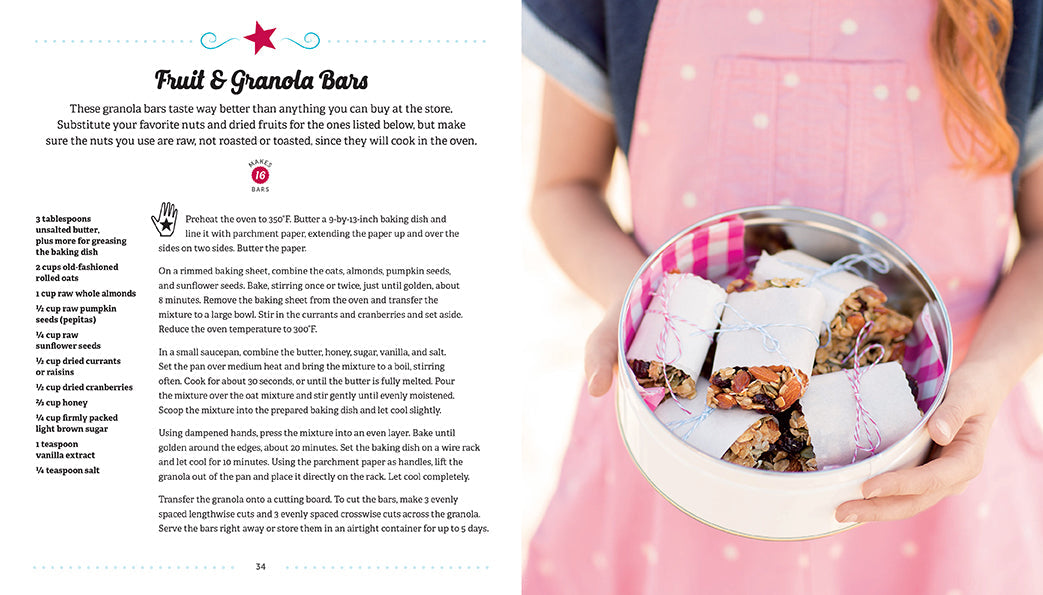 Insight Editions American Girl Cooking Gift Set hardcover book with colorful baking and cooking illustrations.