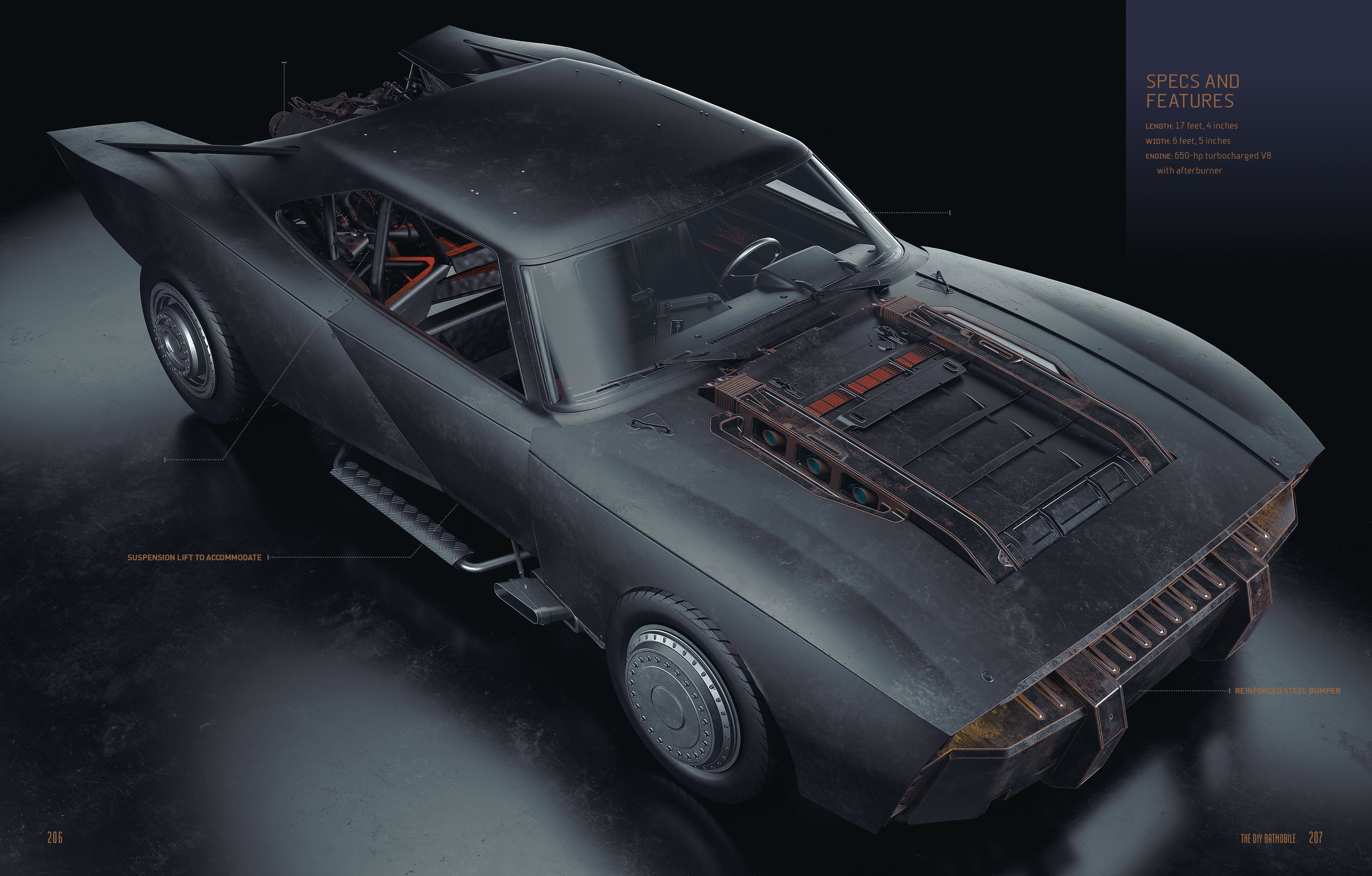 Hardcover Batmobile Manual by Insight Editions featuring detailed illustrations of the iconic superhero vehicle.