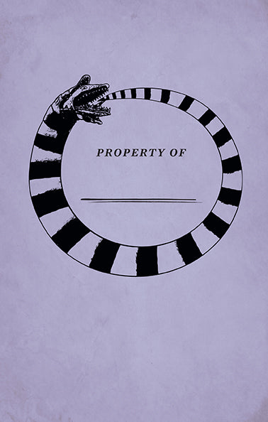 Hardcover Beetlejuice: Handbook for the Recently Deceased journal by Insight Editions with ruled pages and spooky cover design.