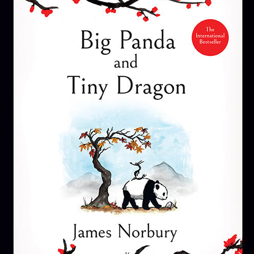 Hardcover book titled "Big Panda and Tiny Dragon" by Insight Editions featuring colorful panda and dragon illustrations.