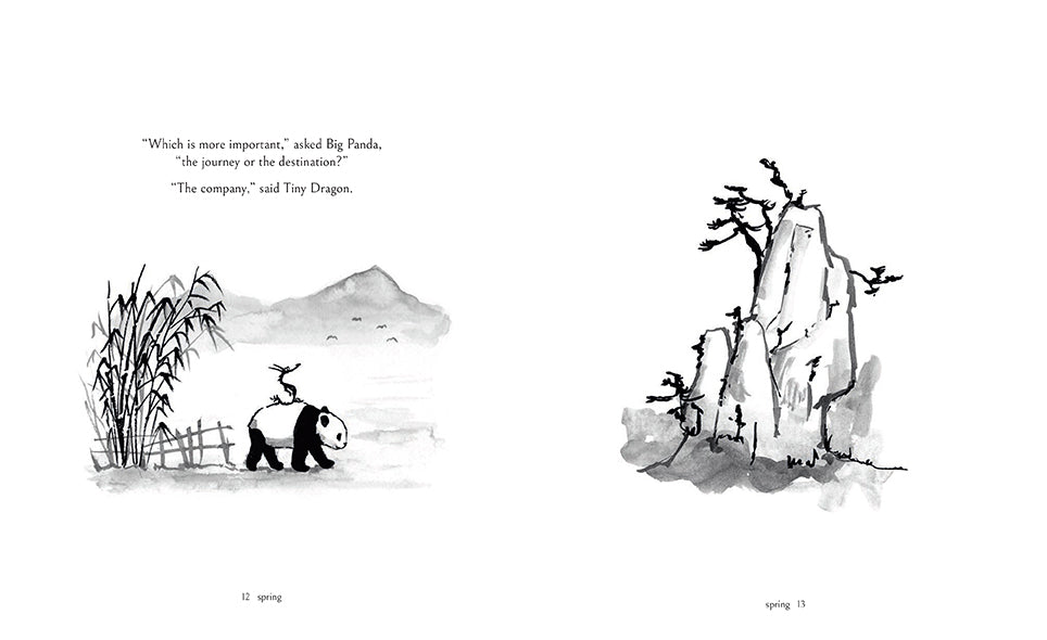 Hardcover of "Big Panda and Tiny Dragon" by Insight Editions, featuring colorful illustrated characters on the cover.