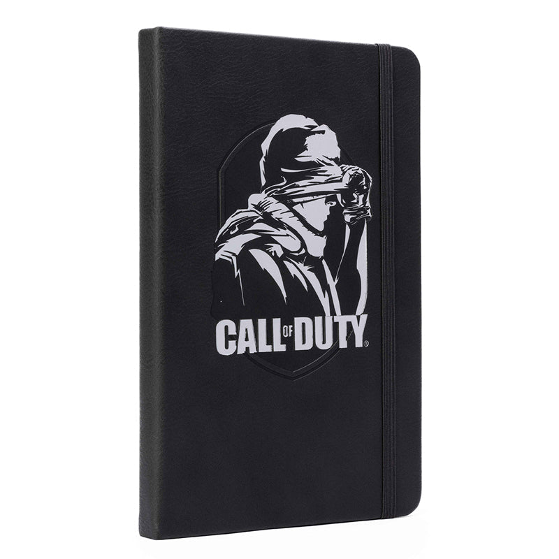 Hardcover Call of Duty 20th Anniversary Journal by Insight Editions with themed cover design and gaming artwork.