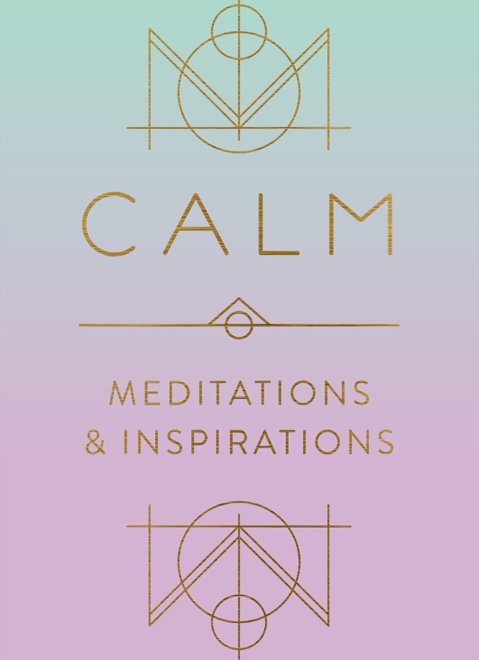 Hardcover book titled "Calm" by Insight Editions, featuring a peaceful, soothing cover design.