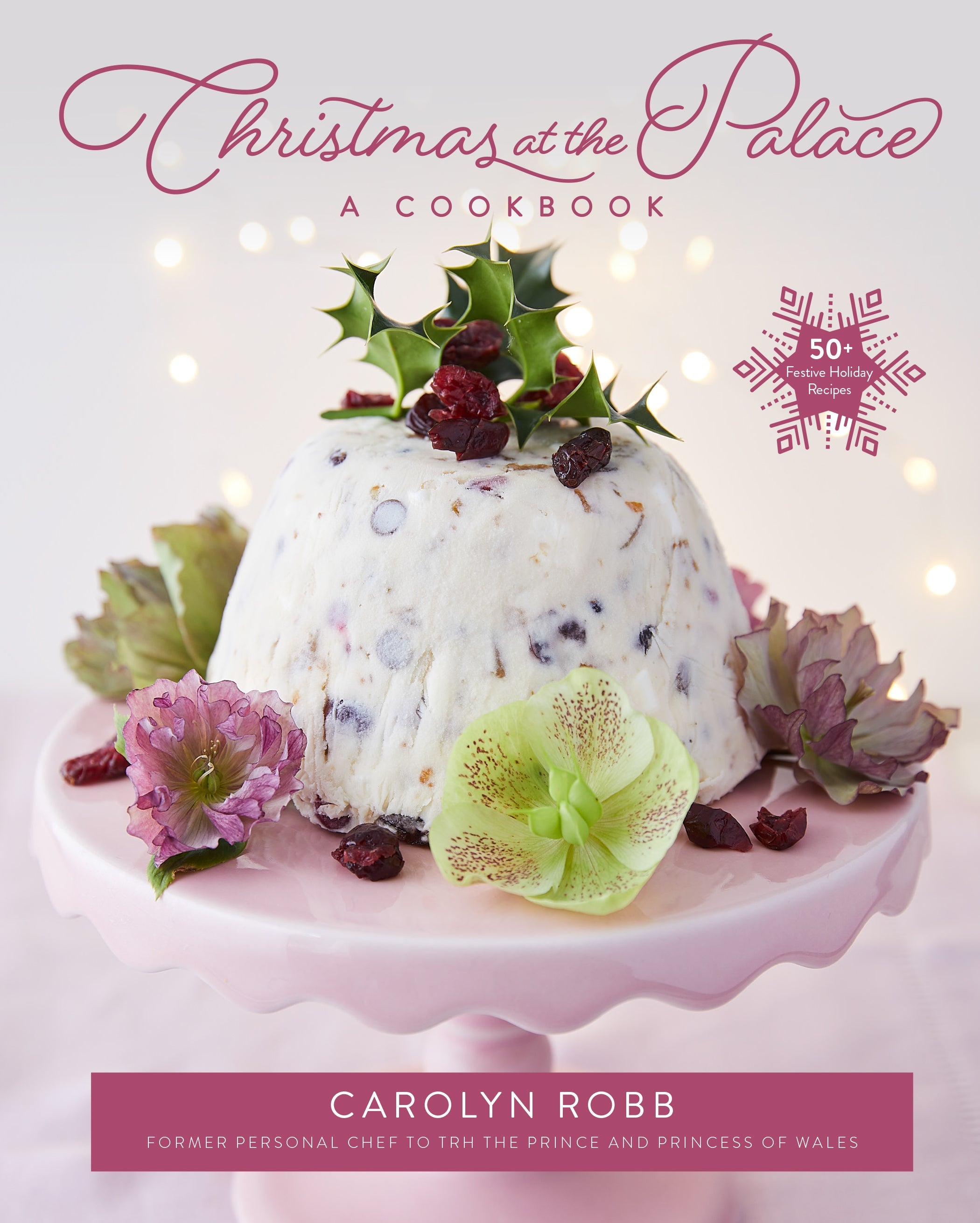 Hardcover book titled "Christmas at the Palace" by Insight Editions, featuring festive holiday-themed cover art.