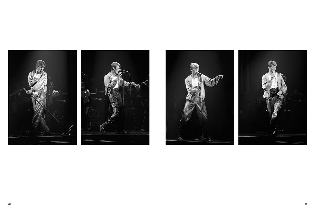 Hardcover book featuring David Bowie by Insight Editions, showing a colorful portrait of the iconic singer on the cover.