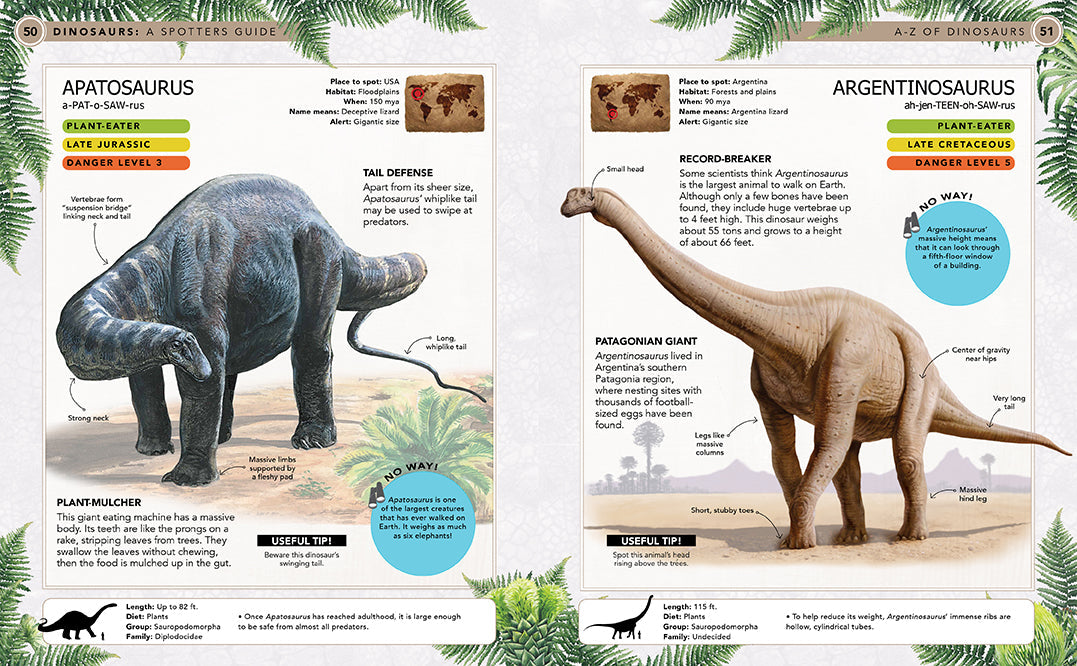 Hardcover dinosaur book by Insight Editions featuring detailed illustrations of various prehistoric species.