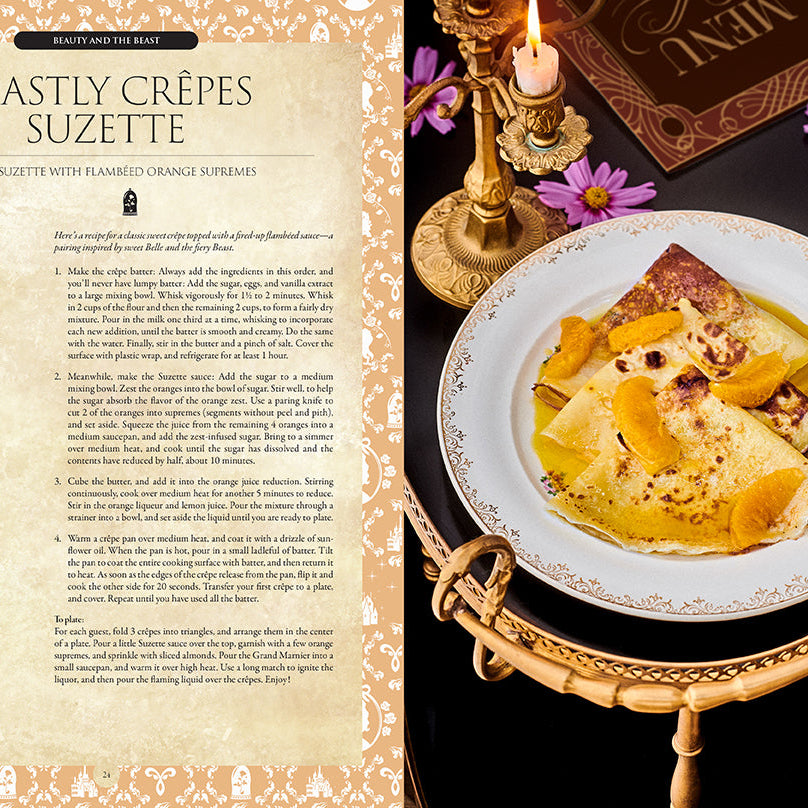 Hardcover Disney Enchanted Baking book by Insight Editions featuring colorful Disney-themed baking recipes and illustrations.