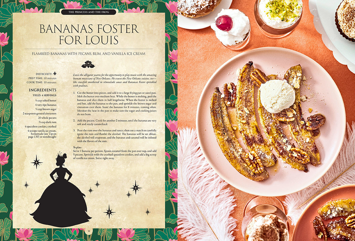 Hardcover Disney Enchanted Baking book by Insight Editions featuring magical cake and pastry recipes with Disney characters.