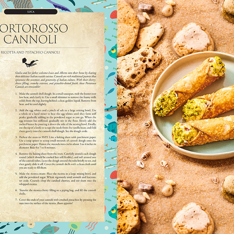 Hardcover book titled Disney Enchanted Baking by Insight Editions, featuring magical baking recipes and illustrations inside.