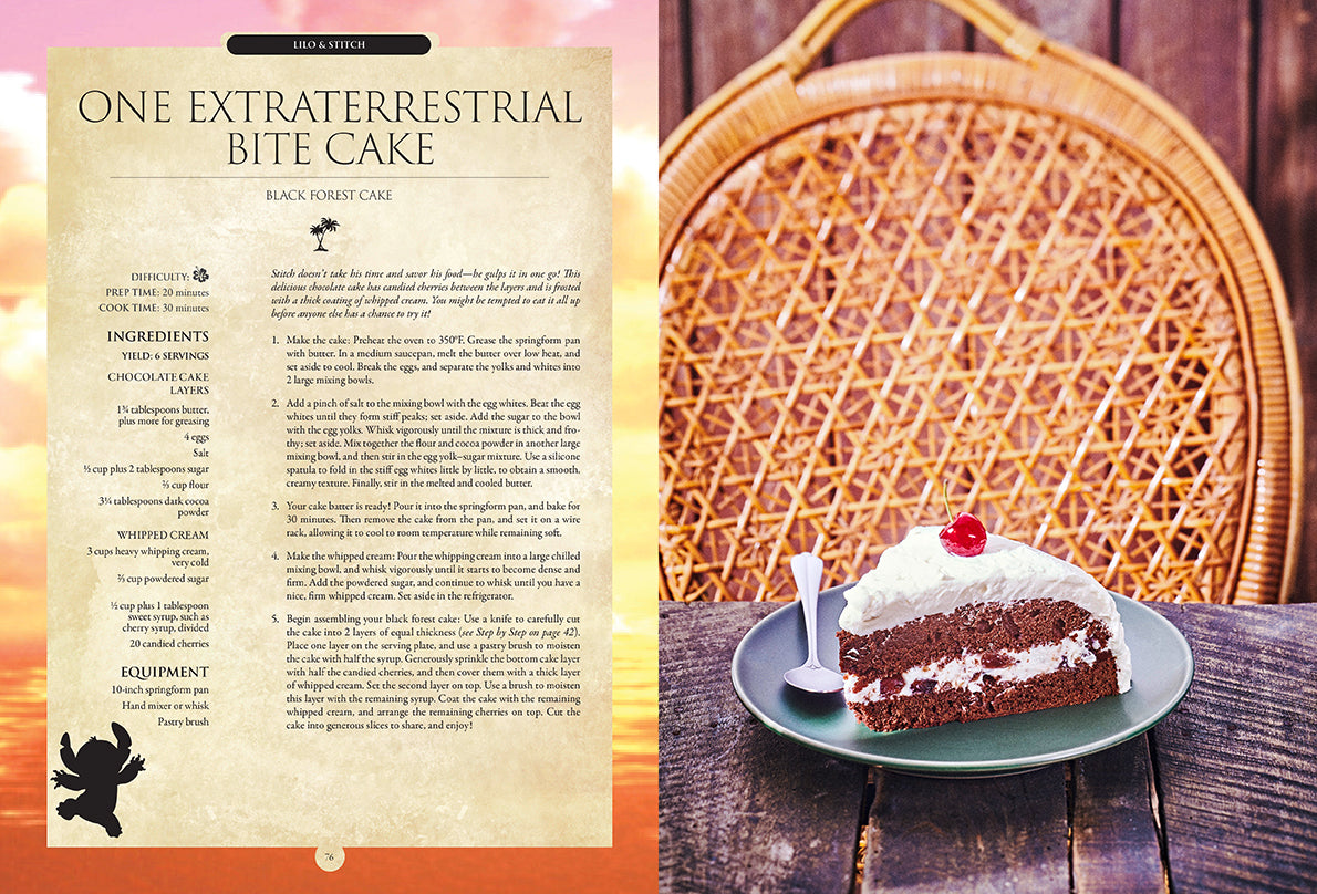 Hardcover Disney Enchanted Baking book by Insight Editions featuring colorful illustrations and baking recipes from Disney movies.