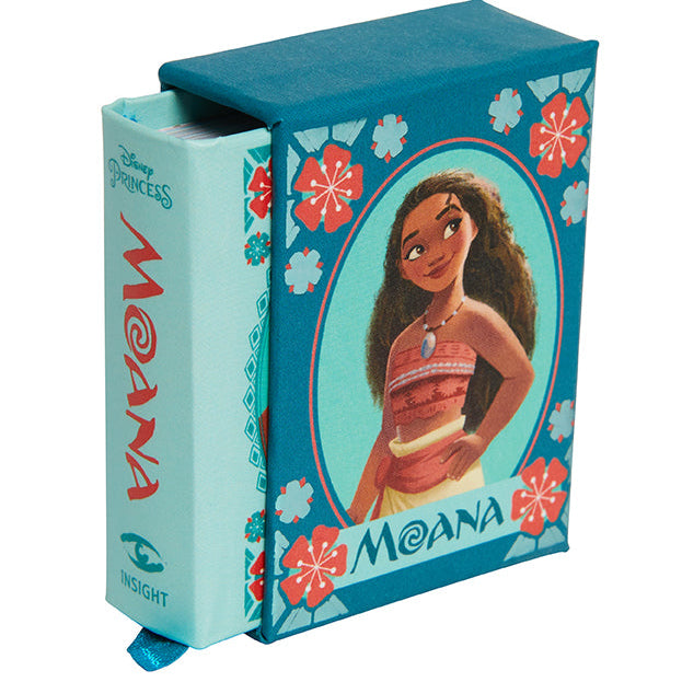 Hardcover Disney Moana book by Insight Editions with colorful cover art featuring Moana and ocean scenes.
