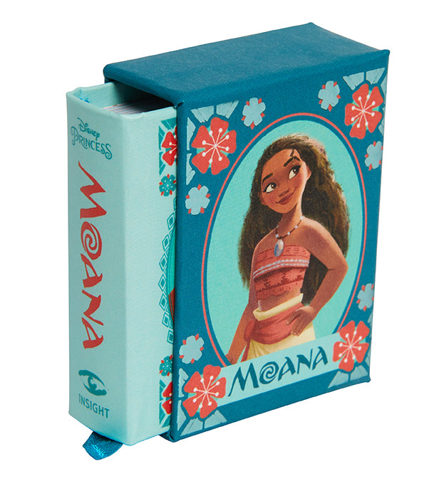 Hardcover Disney Moana book by Insight Editions with colorful cover art featuring Moana and ocean scenes.