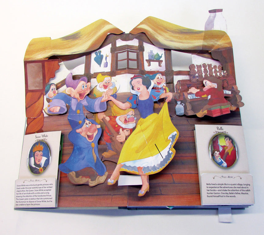 Hardcover Disney Princess: A Magical Pop-Up World book by Insight Editions featuring colorful princess-themed pop-up scenes.