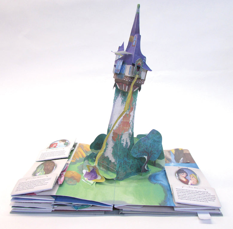 Hardcover edition of Disney Princess: A Magical Pop-Up World by Insight Editions, featuring vibrant pop-up princess scenes.