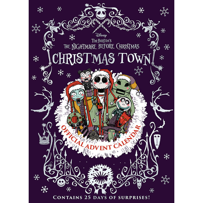 Hardcover of Disney Tim Burton's The Nightmare Before Christmas: Christmas Town by Insight Editions, featuring festive holiday artwork.