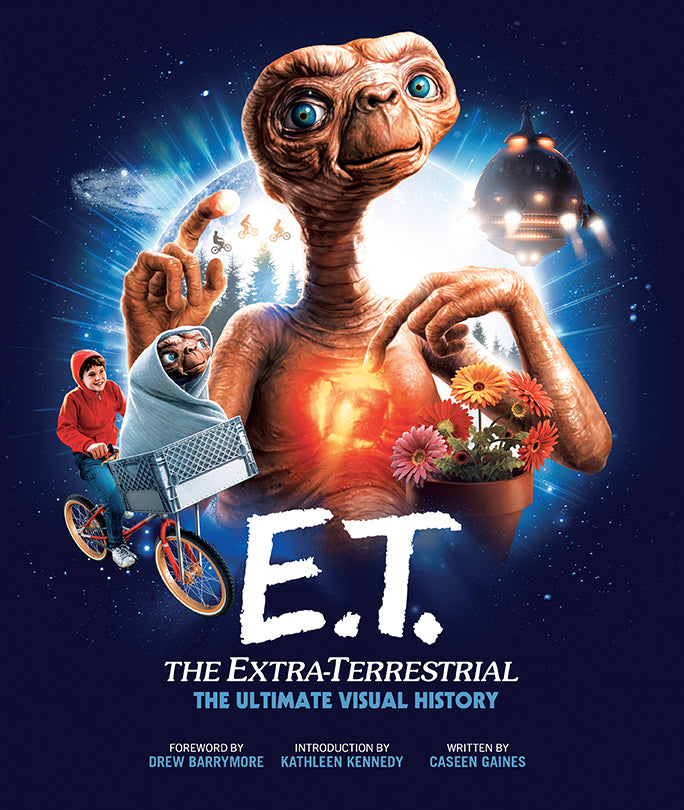 Hardcover of "E.T. the Extra-Terrestrial: The Ultimate Visual History" by Insight Editions with detailed cover art.