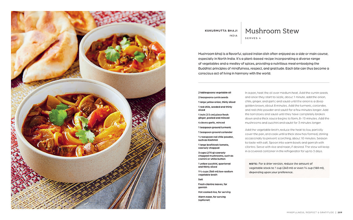 Hardcover copy of "Eat Like a Monk" by Insight Editions featuring a clean, minimalist cover design.