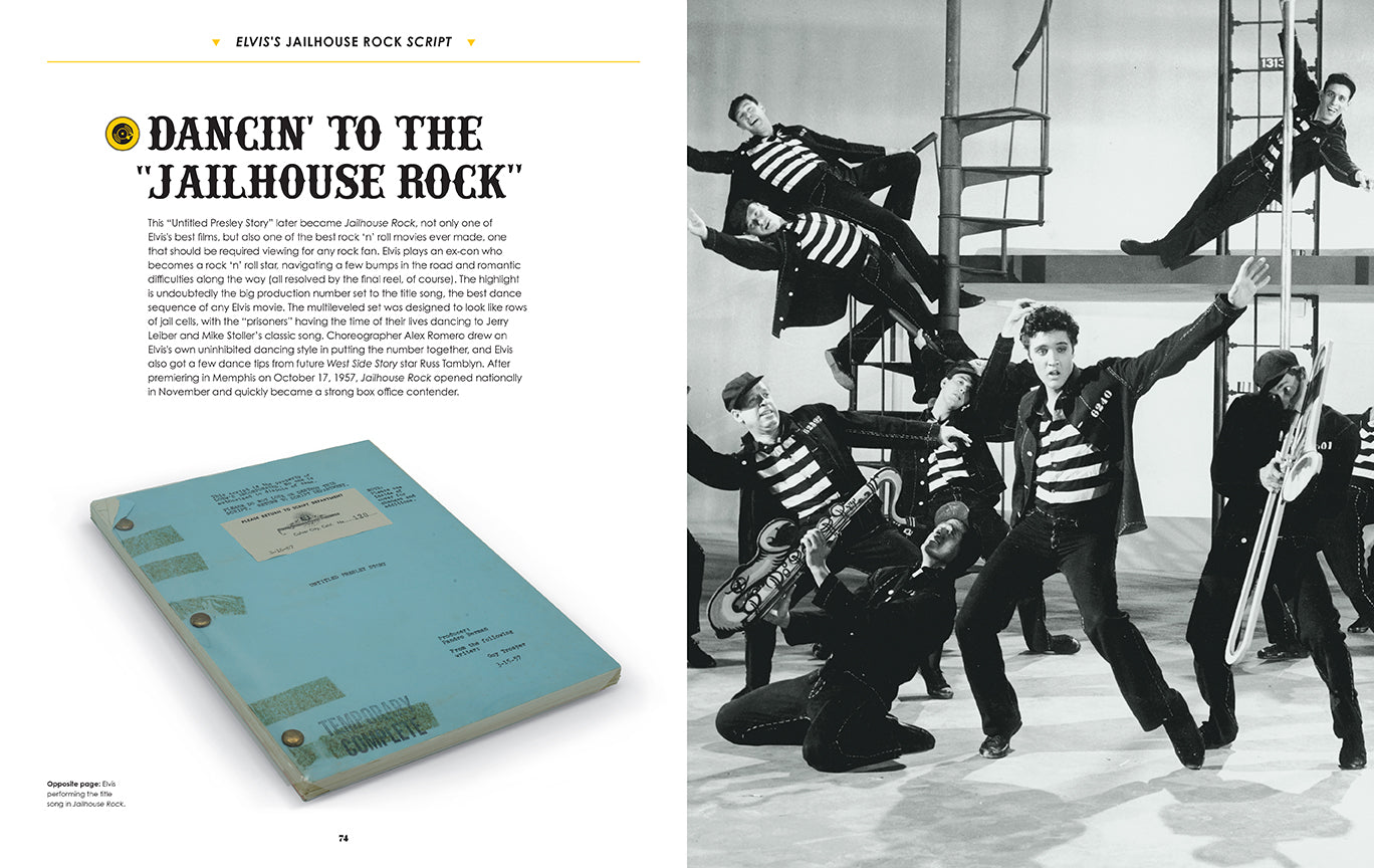 Hardcover book titled Elvis Presley Treasures by Insight Editions, featuring images and memorabilia of Elvis Presley.