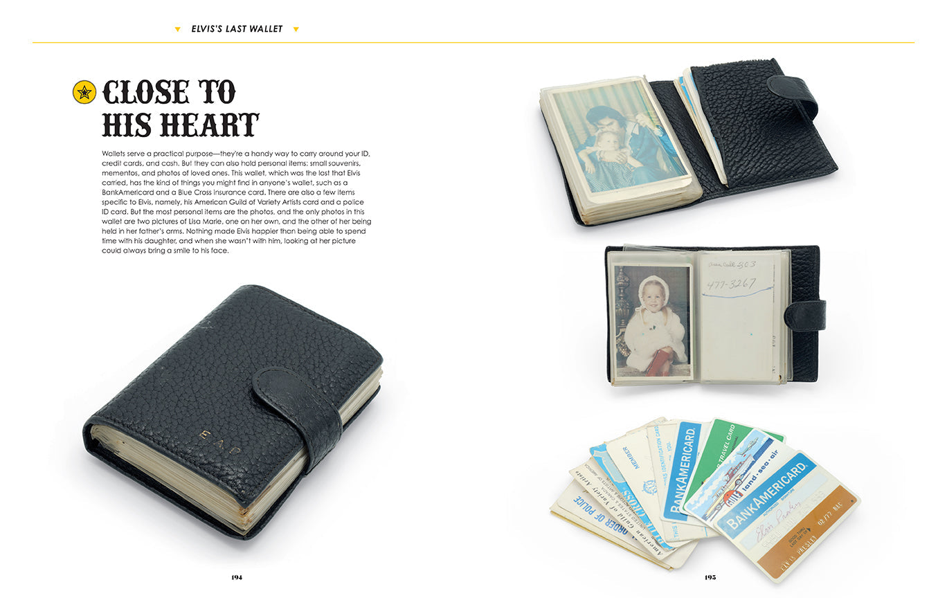 Hardcover book titled Elvis Presley Treasures by Insight Editions, featuring images and memorabilia of the iconic singer.