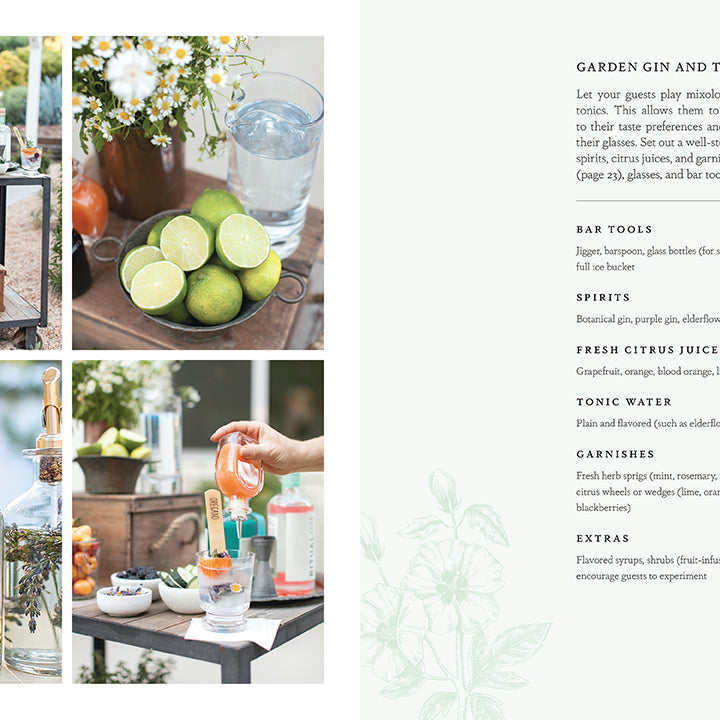 Hardcover book titled "Entertaining with Charm" by Insight Editions, featuring elegant cover design and decorative details.
