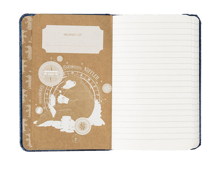 Hardcover Niffler Ruled Pocket Journal from Fantastic Beasts: The Crimes of Grindelwald by Insight Editions, featuring a Niffler illustration.