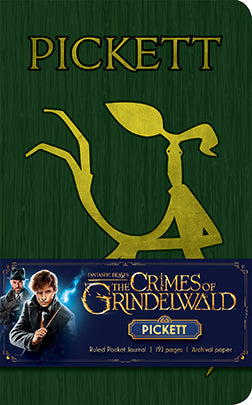 Hardcover Pickett Ruled Pocket Journal from Fantastic Beasts: The Crimes of Grindelwald by Insight Editions featuring magical design on the cover.