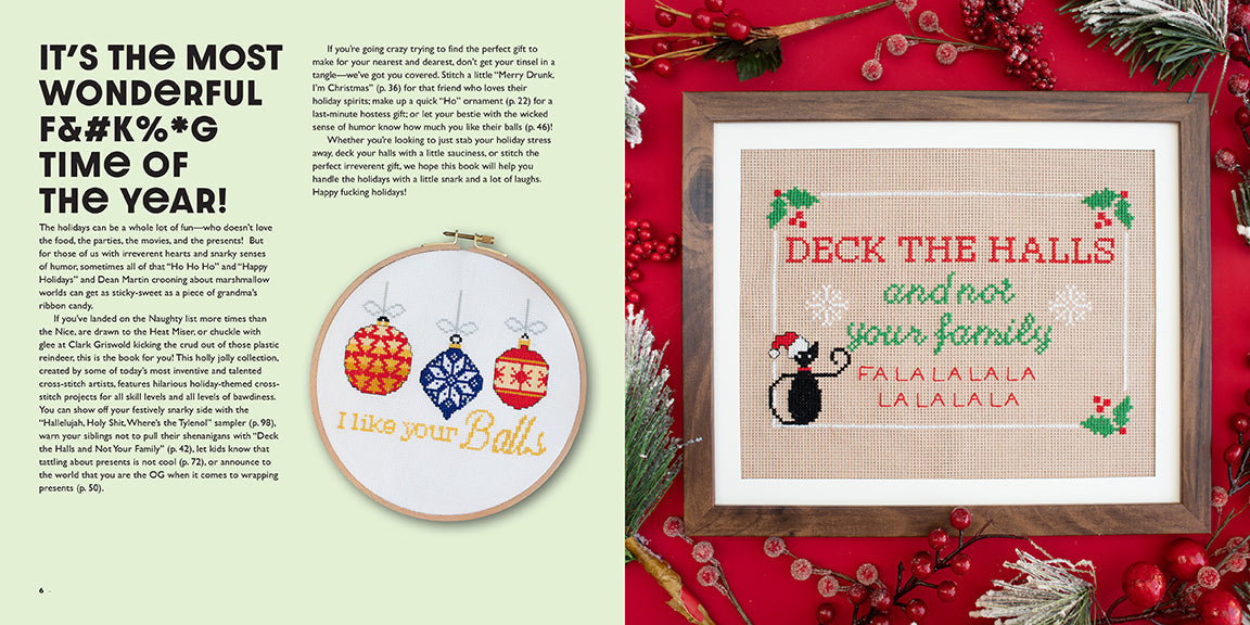 Hardcover book titled "Festive As F*ck" by Insight Editions, featuring bold typography on the cover.