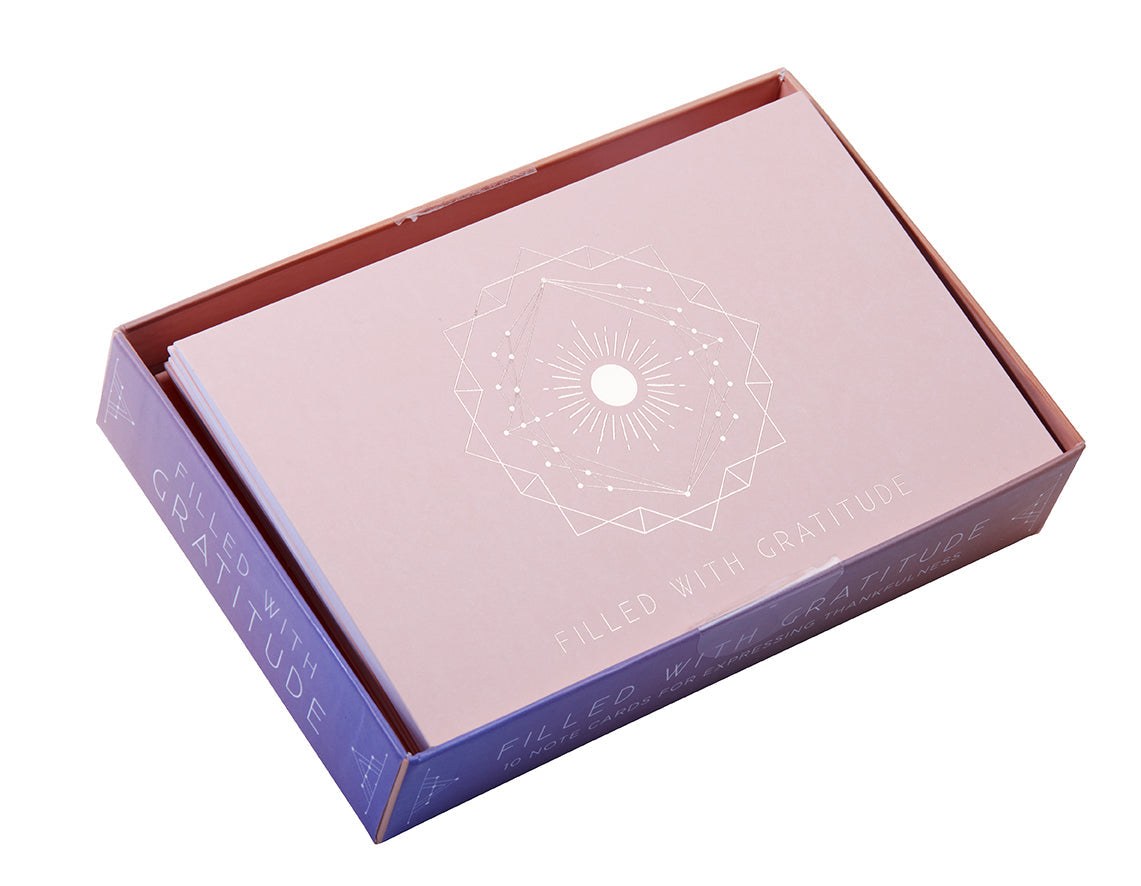 Hardcover book titled "Filled with Gratitude" by Insight Editions with a decorative cover design.