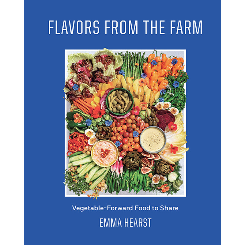 Hardcover book titled "Flavors from the Farm" by Insight Editions with a colorful farm-themed cover illustration.