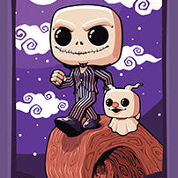 Hardcover Funko Nightmare Before Christmas Tarot Deck and Guidebook by Insight Editions, featuring spooky illustrations and card designs.