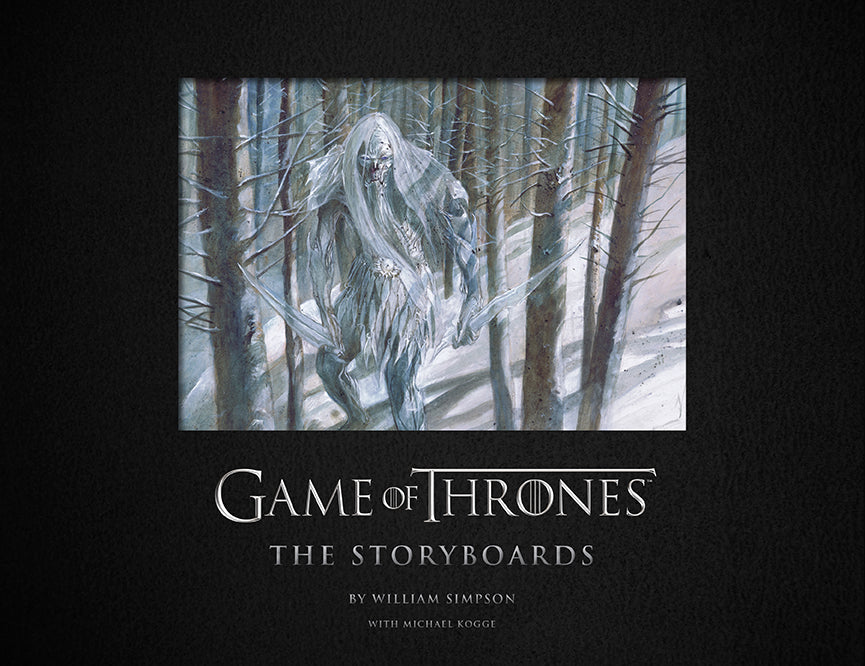 Hardcover of "Game of Thrones: The Storyboards" by Insight Editions, featuring detailed storyboard illustrations from the series.