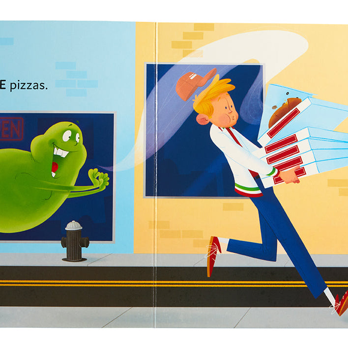 Hardcover book titled "Ghostbusters: 1 to 10 Slimer's Loose Again" by Insight Editions with cover art featuring Slimer.