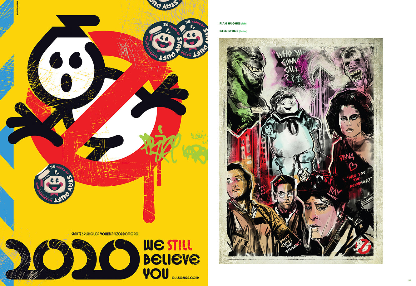 Hardcover Ghostbusters artbook by Insight Editions featuring concept art and illustrations from the Ghostbusters franchise.
