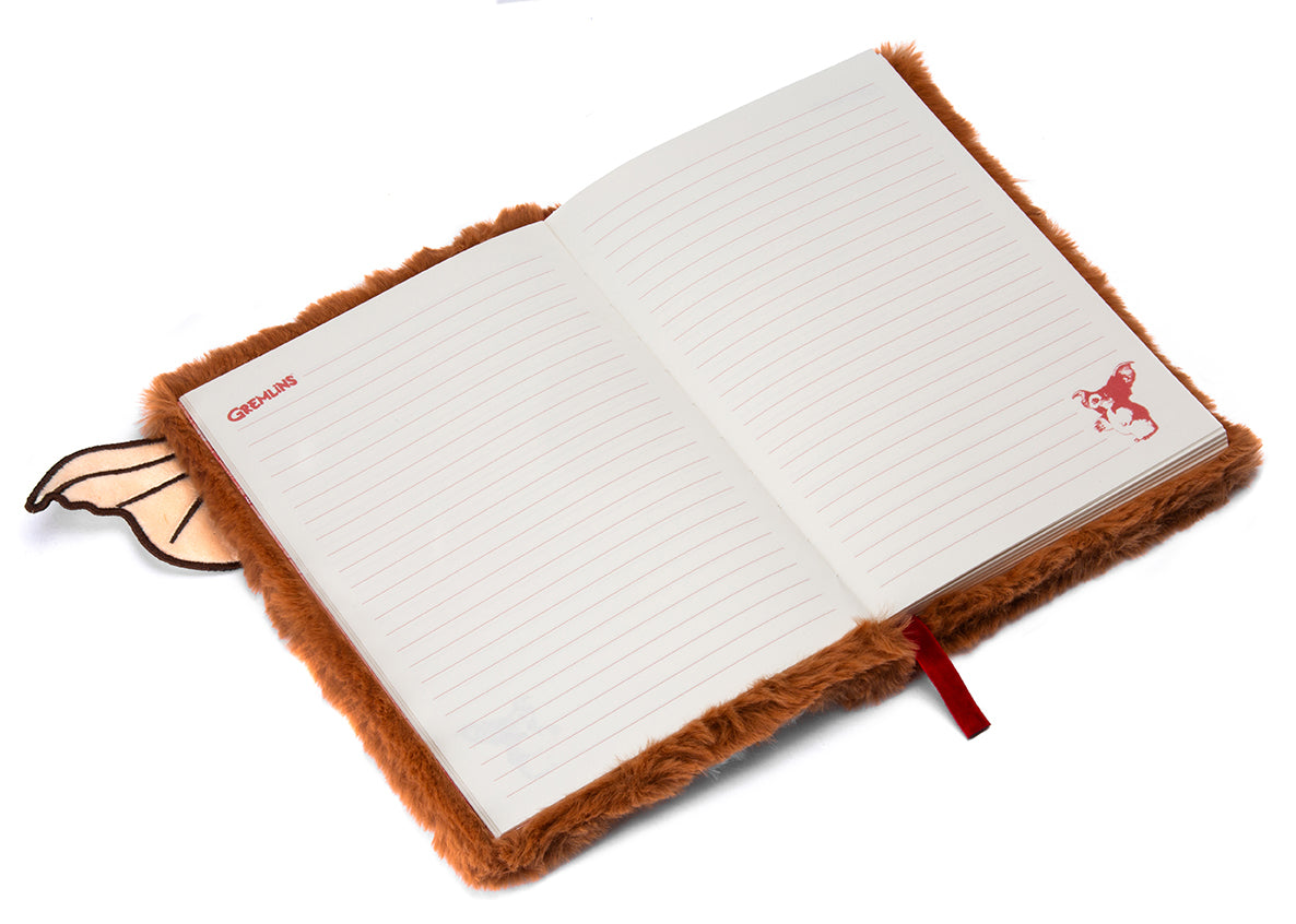 Hardcover Gremlins Gizmo plush journal by Insight Editions featuring a cute Gizmo design on the cover.