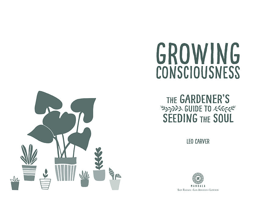 Hardcover book titled "Growing Consciousness" by Insight Editions, featuring a cover with vibrant, abstract artwork.