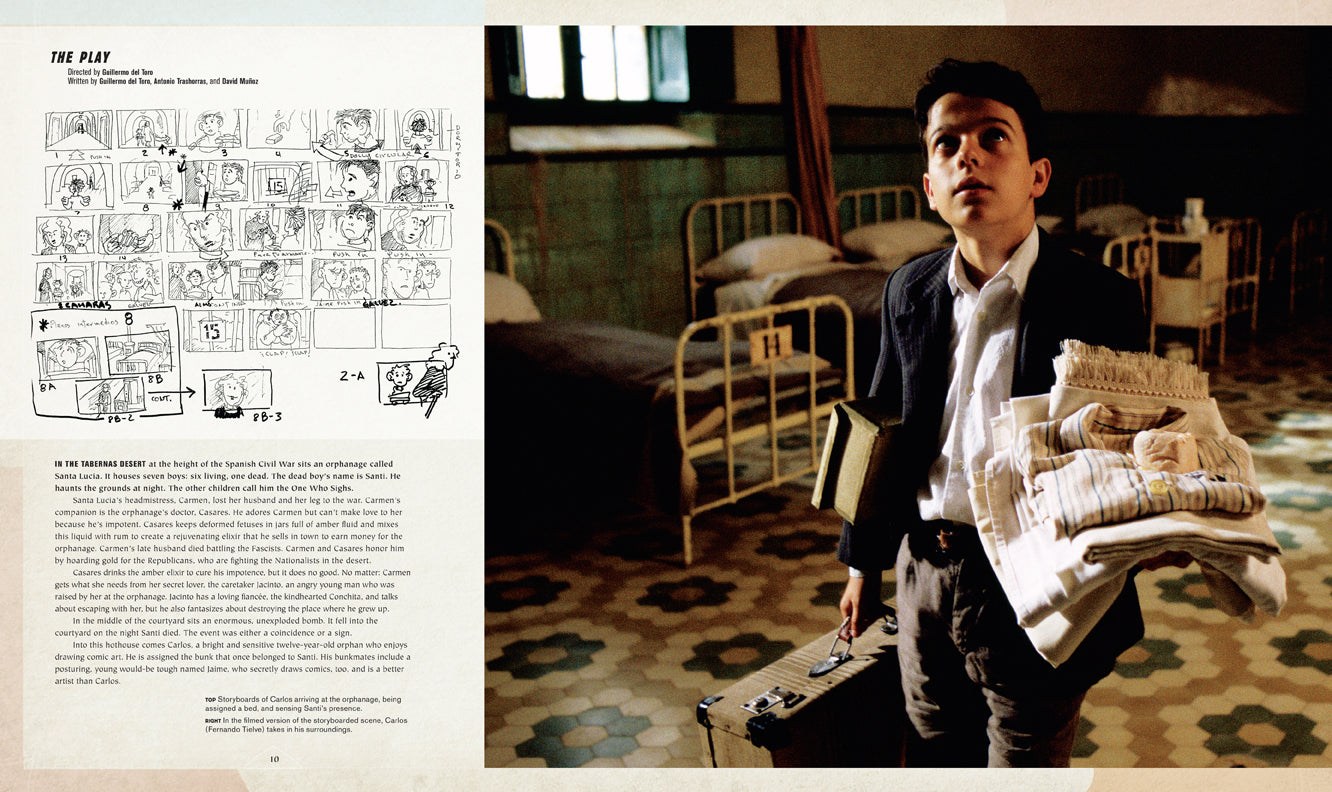 Hardcover book of Guillermo del Toro's The Devil's Backbone by Insight Editions, featuring cover art and spine detail.