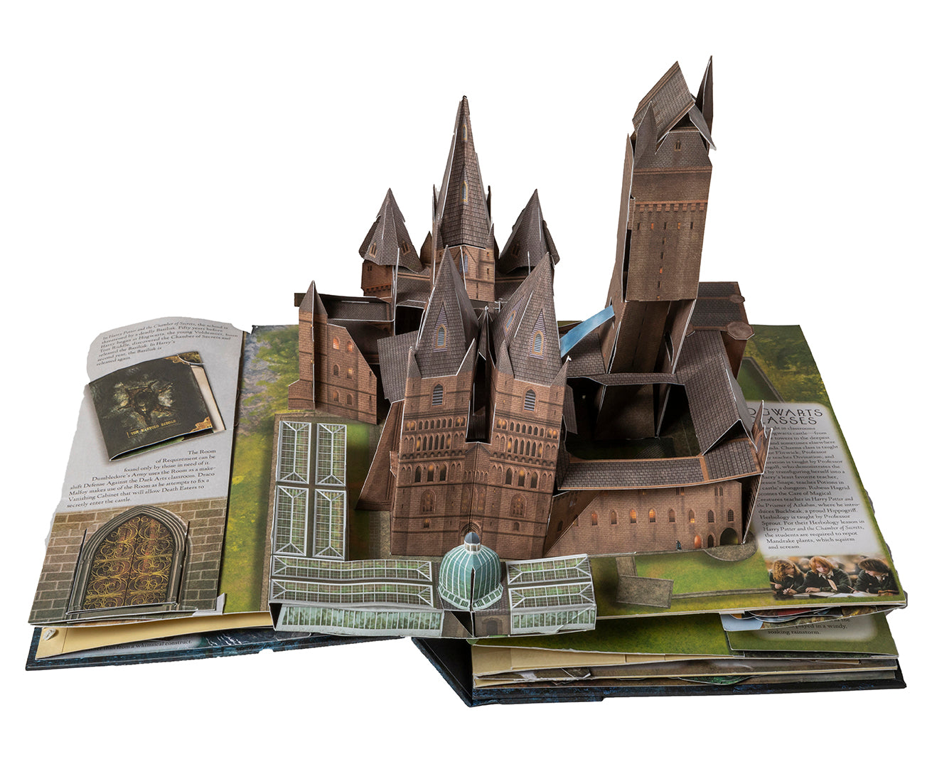 Hardcover edition of Harry Potter: A Pop-Up Guide to Hogwarts by Insight Editions, featuring a detailed illustration of the magical school.