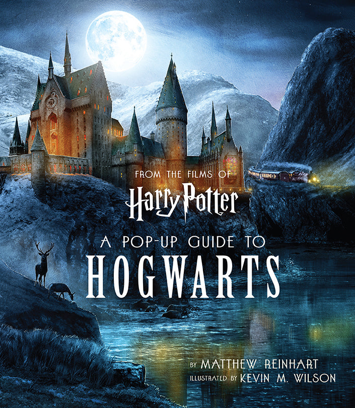 Hardcover copy of Harry Potter: A Pop-Up Guide to Hogwarts by Insight Editions, featuring detailed pop-up illustrations of Hogwarts castle.