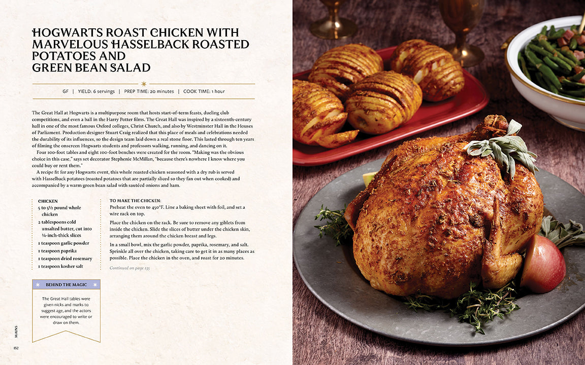 Hardcover Harry Potter and Fantastic Beasts Wizarding World Cookbook by Insight Editions, featuring magical recipe illustrations.